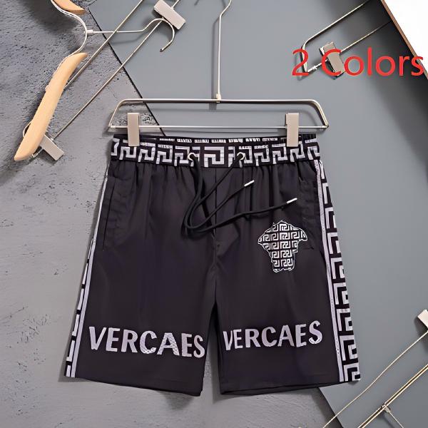 Versace Men’s Black Greca Border Shorts with Medusa Head Logo AO70097005