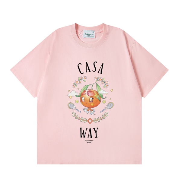 Casablanca Casa Way Orange Mascot Short Sleeve T-Shirt AO55046079