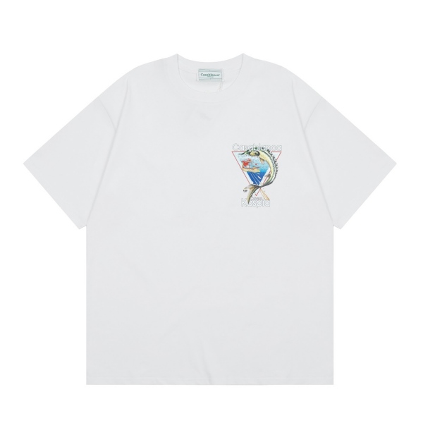 Casablanca x Caviar Kaspia Sturgeon Triangle T-Shirt  AO55046235