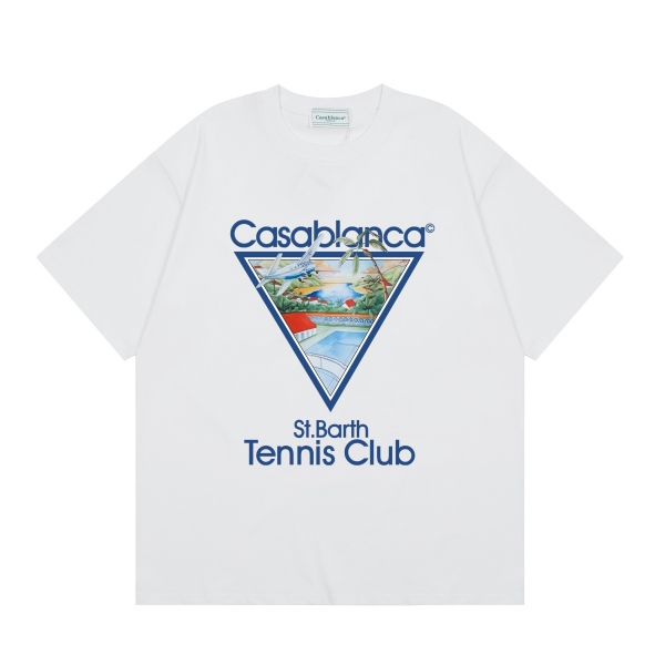 Casablanca St. Barth Tennis Club Icon T-Shirt AO55046118