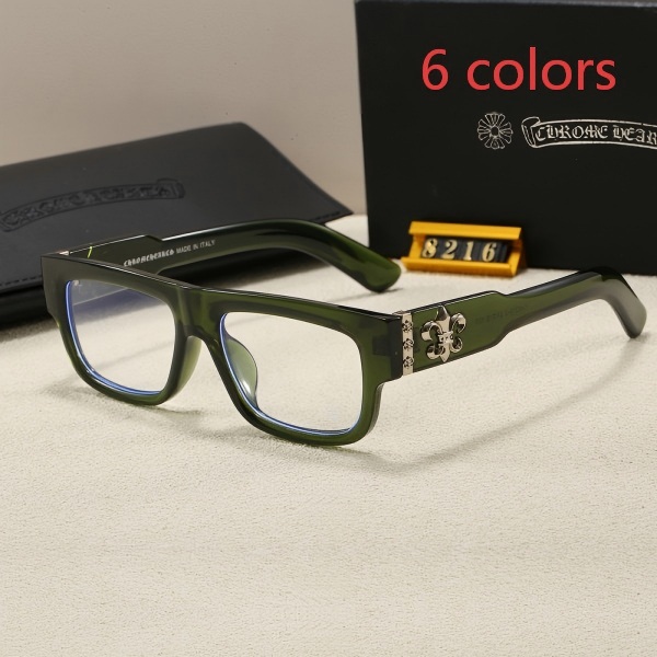 Chrome Hearts 8216 Flat-Top Rectangular Eyeglasses Frame DO55145020