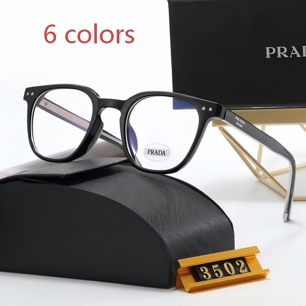 Prada 3502 Retro Square Eyeglasses Frame DO50101004