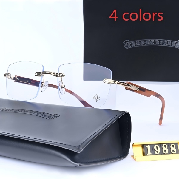 Chrome Hearts 1988 Rimless Rectangular Eyeglasses Frame DO55145014